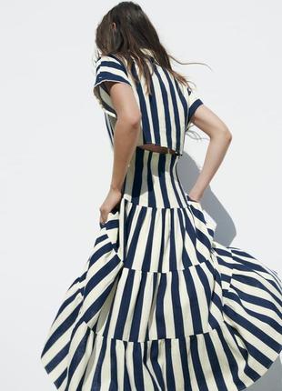 Zara -60% 💛 платье лен роскошное коттон стильное м, l