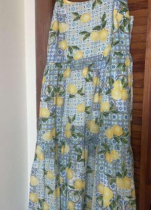 Сукня міді в лимони #сукнявлимони3 фото
