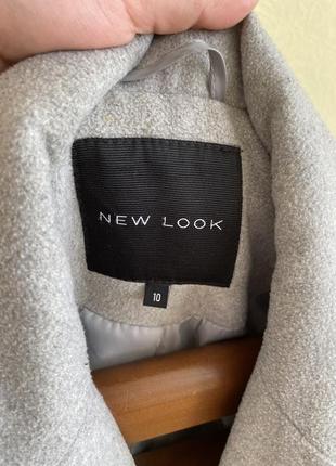 Сіре жіноче пальто від new look, m/38 розмір3 фото