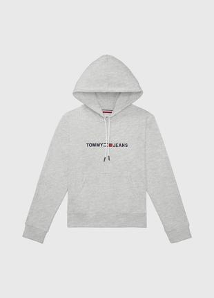 Худі tommy jeans, сіре худі tommy jeans, худі tommy hilfiger