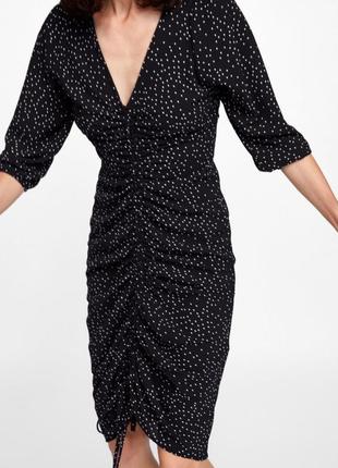 Платье в горошек zara 2