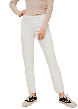 Білі джинси манго бойфренд, мом, 36 розмір5 фото