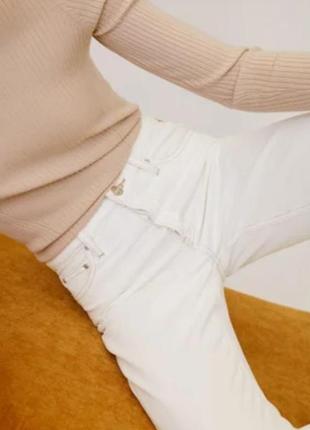 Білі джинси манго бойфренд, мом, 36 розмір7 фото