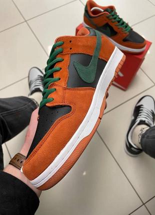 Кроссовки nike sb dunk low pro retro | кроссовки найк натуральная кожа замша |...