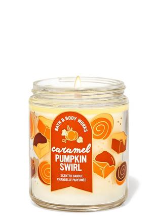 Ароматична свічка bath and body works - caramel pumpkin swirl