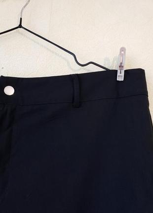 Новые базовые черные стречевые шорты shein curve uk3 фото