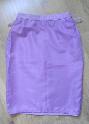 Классическая миди юбка карандаш marks & spencer/лавандовая прямая юбка миди/имитация льна5 фото