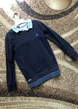 Симпатичный свитер обманка 6-7 р