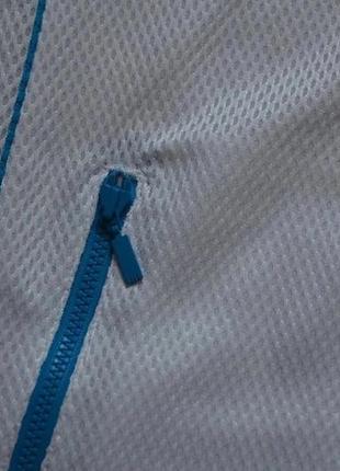 Adidas originals mens street mesh full zip sleeveless hooded top white/solar blue оригинальная майка4 фото