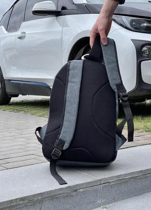 Сірий рюкзак puma чоловічий для міста/навчання/подорожей3 фото