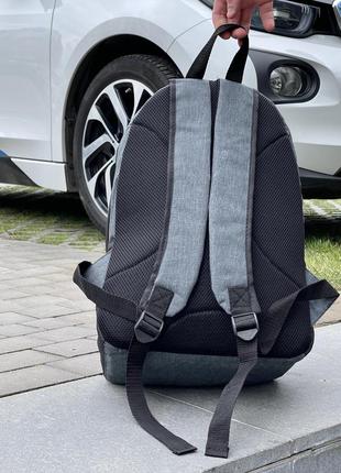Сірий рюкзак puma чоловічий для міста/навчання/подорожей5 фото