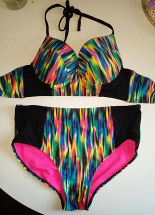 Купальник с высокими плавками размер12