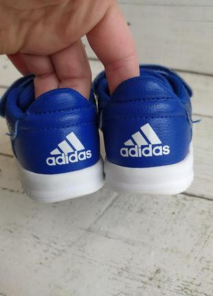Оригинальные кожаные кроссовки кеды на липучках adidas 21p4 фото