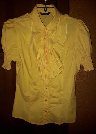 Рубашка с рукавом фонарик р. 36 (s) турция