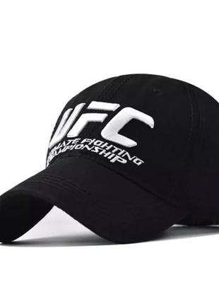 Кепка бейсболка ufc з вигнутим козирком червона, унісекс wuke one size5 фото