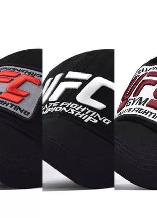 Кепка бейсболка ufc з вигнутим козирком біла, унісекс wuke one size3 фото