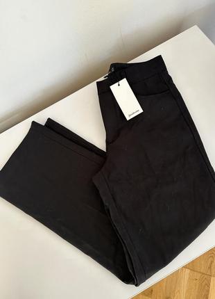 Классические брюки stradivarius 36 s брюки палаццо кюлоты женские черные брюки2 фото