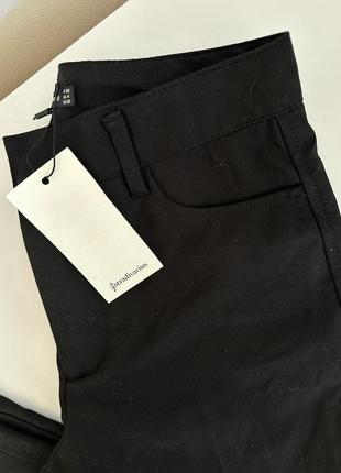 Классические брюки stradivarius 36 s брюки палаццо кюлоты женские черные брюки3 фото