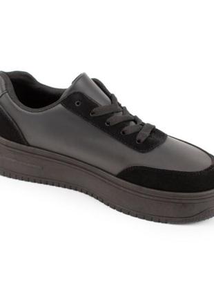 Стильные черные замшевые кроссовки кеды криперы на платформе толстой подошве модные кроссы5 фото