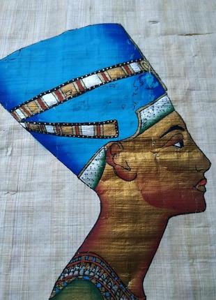 Папирус с нефертити из египта дарят красавицам