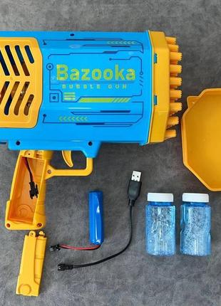 Пістолет для мильних бульбашок  bazooka bubble gun, генератор мильних бульбашок4 фото