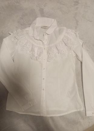 Блуза белая, рубашка школьная3 фото