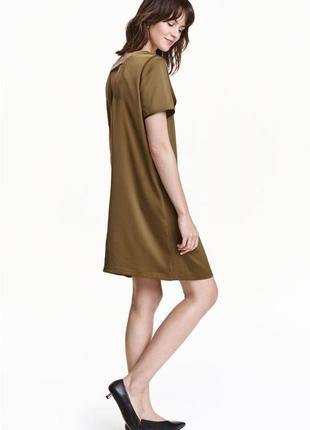 Атласное платье h&amp;m