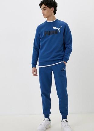 Мужские тёплые спортивные штаны брюки puma на флисе nike3 фото