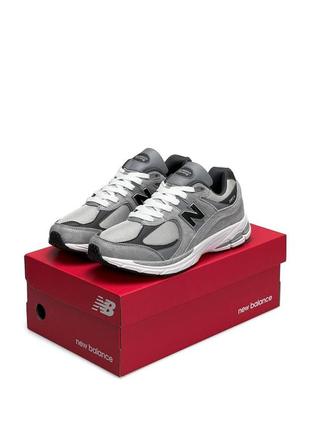 Мужские кроссовки new balance 2002 r white gray