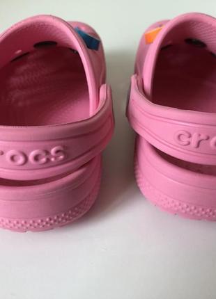 Розовые crocs 7 размер, 15 см4 фото