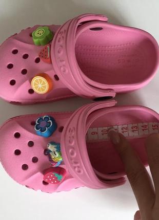 Розовые crocs 7 размер, 15 см7 фото