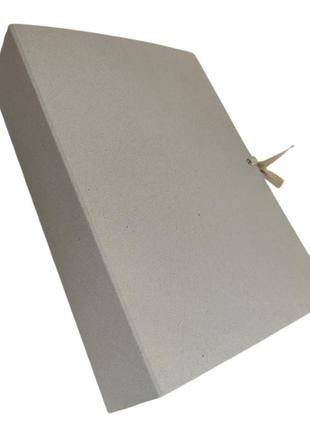 Папка бокс из переплётного картона на завязках, формата а4, корешок 120мм4 фото