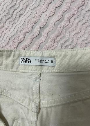 Джинсовые шорты с высокой талией zara9 фото