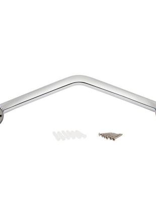 Поручень-ручка стеновой для ванных комнат изогнутый gf italy (crm)/s- 3517 хром...