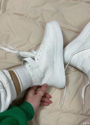 Распродажа 36р женские зимние белые кроссовки2 фото