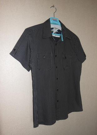 Стильная рубашка натуральная topman arcadia grоup limited (британия) р. l4 фото