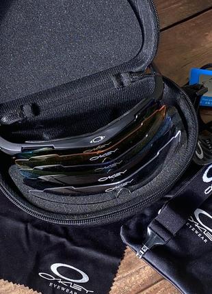 Окуляри очки oakley с набором линз polarized солнце защитные вело очки спортивные тактические y2k4 фото