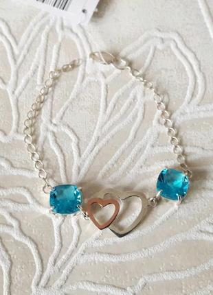 Стильний срібний браслет, 925 проба