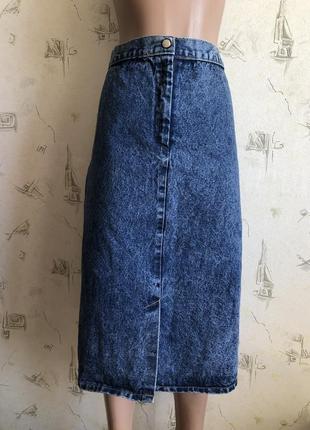 Джинсовая юбка карандаш батал джинс джинсова спідниця миди міді3 фото