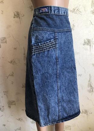 Джинсовая юбка карандаш батал джинс джинсова спідниця миди міді2 фото