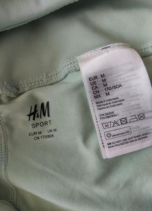 Женские спортивные двойные шорты с тайсами h&m, швеция .размер м.6 фото