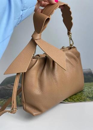 Кожаная женская сумка италия2 фото