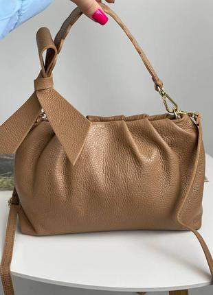 Кожаная женская сумка италия3 фото
