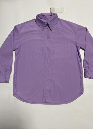 Нова лілова сорочка оверсайз4 фото