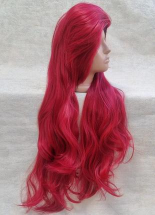 Парик для образа русалочки русалки красный парик с длинными волосами для аниматоров