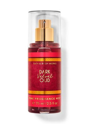 Парфюмированный спрей (мист) для тела bath and body works dark velvet oud, 75 мл