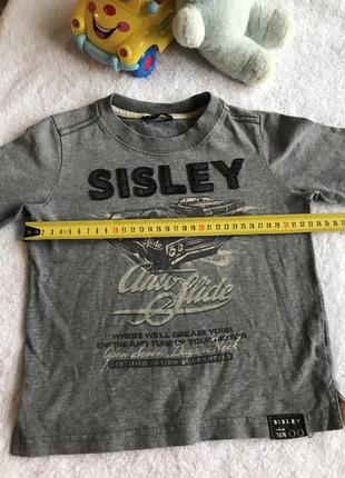 Лонгслив на 3 -4 года, кофта sisley натуральный хлопок, футболка длинный рукав2 фото
