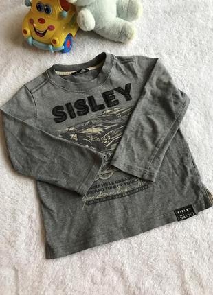 Лонгслив на 3 -4 года, кофта sisley натуральный хлопок, футболка длинный рукав3 фото