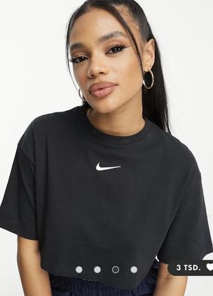 Футболка nike, укороченная футболка nike, кроп топ nike