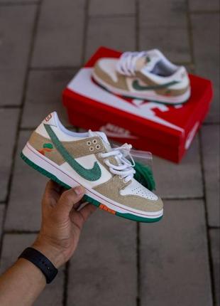 Женские кроссовки jarritos x nike sb dunk low «phantom urban malachite